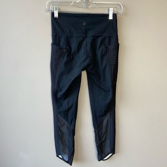 Athleta High Rise Chaturanga Mosaic Crop Activewear Pant SZ XS - ECU - Picture 4 of 8